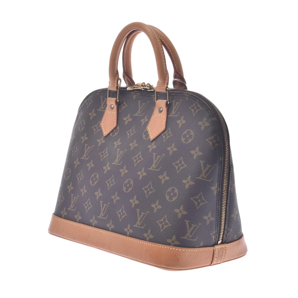 Louis Vuitton Canvas Monogram Alma Brown Handbag Brown